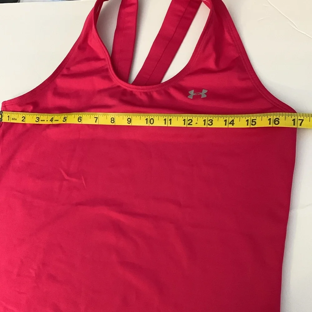 3/$20✨Under Armour Pink Fitted Sleeveless Tank Top - Picture 6 of 7